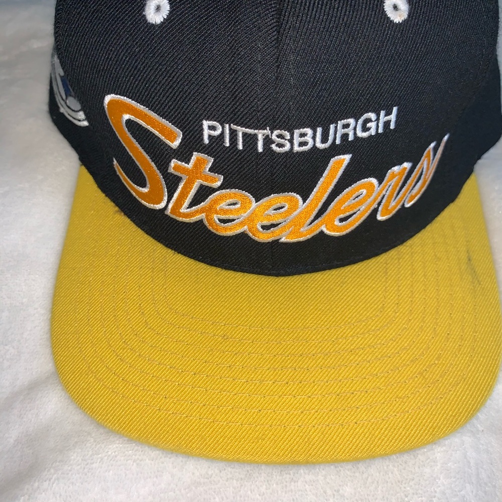 Mitchell & Ness Black and Yellow Pittsburgh Steelers Hat